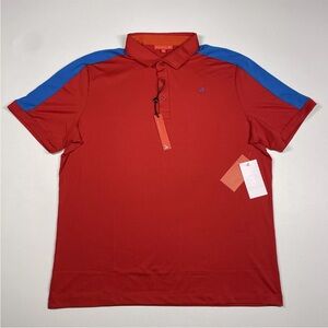 Redvanly Shirt Men’s XL Red Short Sleeve Performance Golf Polo Golfer NEW